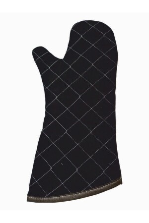 MNZ-القياس الكبير السوداء قفازات الفرن المقاومة للنيران 1 زوج BK777 - Bidolusecenek