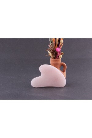 كوارتس وردي مصدّق من MNZ 1. ماساج وجهي Gua Sha للجلد الجاف ob1243 - OSMANLI DOĞAL TAŞ