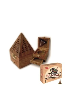 صندوق للكبيرة من الخشب من نوع MNZ كونيكال كبيرة كبيرة وحزمة واحدة (10 قطع) 1981-34 - BUHANA HEDİYELİK