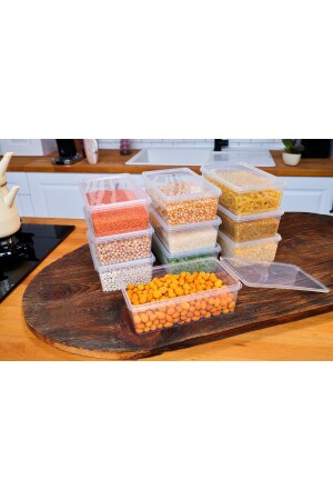 حاوية تخزين MNZ 10 قطع 2 ليت مقفلة، مجمدة، ثلاجة، إمدادات، ألعاب، الطعام، القهوة، صندوق المواد، الطعام 0000077 - SUPERPUP