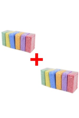 MNZ- غير جفاف الرغوة لعب العجين 10 غر × 6 ألوان 2 قطع a101 - Lino