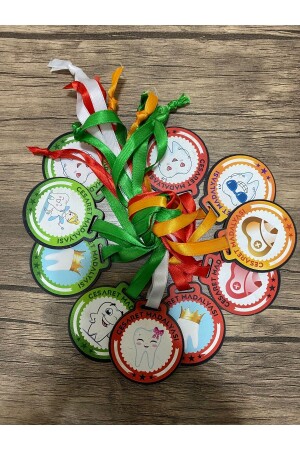 ميدالية الشجاعة من قبل MNZ مع أرقام الأسنان في علبة من 10 Csr01 - Dental Alışveriş