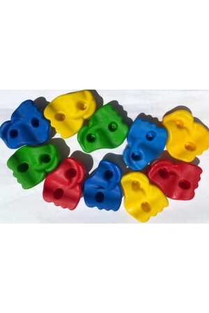 MNZ-بلاستيك الجدار الصعودية الحجارة 10 قطع جهاز بلاستيكي KMBGKMNV59 - dünya kreş market