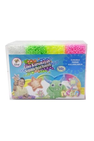 MNZ- غير جفاف رغوة لعب العجين 10 جرام PVC مربع 4 طلاء 152014 - Lino