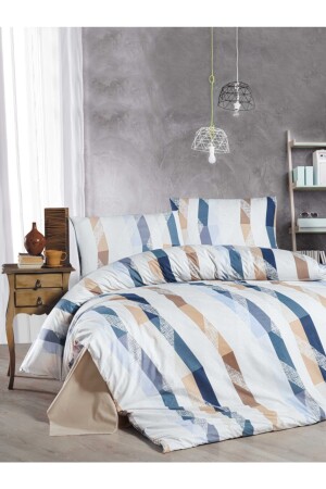 MNZ-مجموعة غطاء واحد من القطن 100% القطن العضوي 160*220-أغسطين nevresim23 - Mulberry