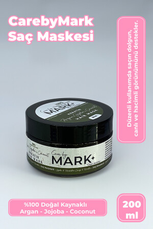 قناع رعاية الشعر MNZ مع مصدر طبيعي 100% كيراتين & ارجان & جوجوبا و زيت جوز الهند 200 مل - Care By Mark