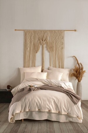 MNZ-من الطبيعي النقي 100% القطن غسيل غطاء مزدوج غطاء القماش مجموعة 200*220 PLCKT - Macas Home