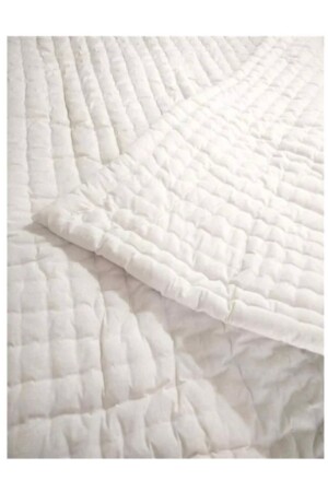 MNZ - حجم مزدوج 100% من القطن الأبيض المغطاة الداخلية المغطاة المهر3634 - AŞİYAN