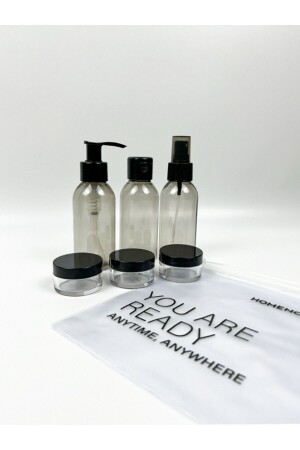 حقيبة تجميل السفر من طراز MNZ و زجاجة مدخنة 100 مل مجموعة من 6 - Homence