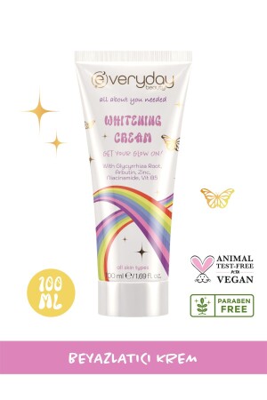 كريم تبييض MNZ كريم تبييض 100 مل مكافحة البقع الرعاية البشرية (ARBUTIN NIACINAMIDE PANTHENOL) - Everyday Beauty