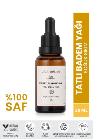 MNZ-مليارات زيت اللوز الحلوة مطبوعة برودة 100% نقية - Bade Natural