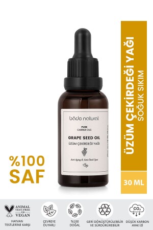 زيت بذور العنب MNZ- زيت زيت الزنب 100٪ نقي - Bade Natural