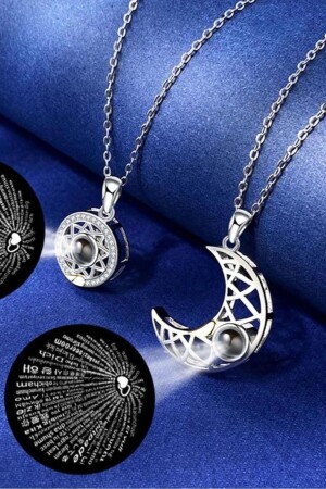 MNZ-أحبك في 100 لغة (المركز) والنجم (المركز المغناطيسي) - Takı Dükkanı