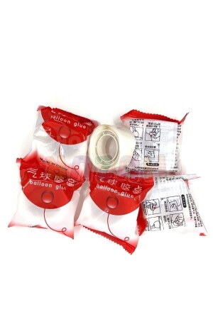 شريط ملصق من طائرات MNZ 100 قطعة قطعة ذاتية القطع دائرة مضاعفة الجانبية الملصق - Huzur Party Store