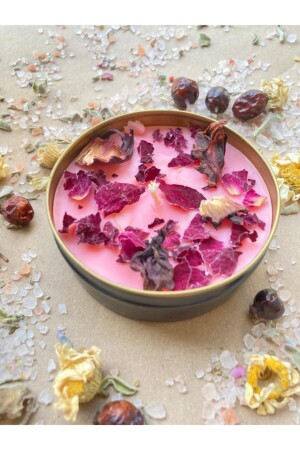 هدية ديكوراتية من MNZ 100% صوفيا Love Box ريحة وردة و هيبيسكوس هدية شمعة ديكوراتية - Nova Candle Design