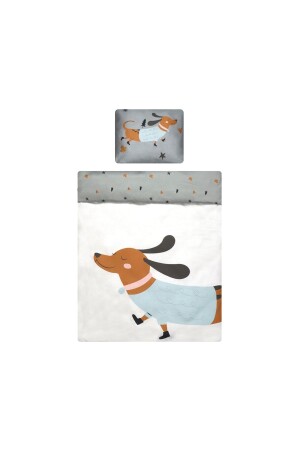 مجموعة غطاء الكلاب من الصوتات من MNZ - (بوبلين - 100 X150 سم) 8682169331700 - Larisa & Pumpkin