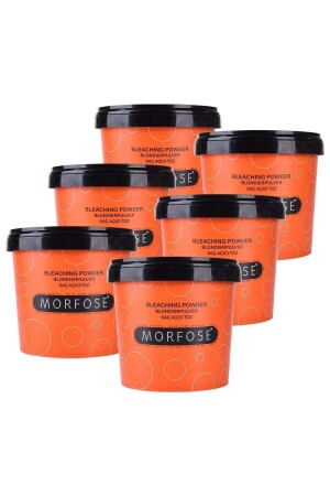 MNZ- الشعر إضاءة مسحوق زرقاء 1000 مل 6 قطع - Morfose