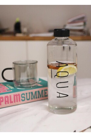 قنينة ماء من الزجاج من MNZ 1000 ml CAM0330 - The Mia