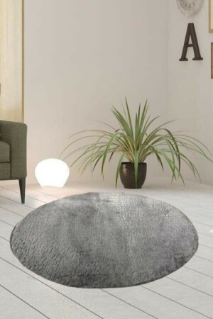 MNZ-مواحدة دائرة الموقع بلوش حمام المطبخ الصدأ جيل مضاد للنزلق القاعدة الرمادية 100x100 ELEGANS100P - Sarar