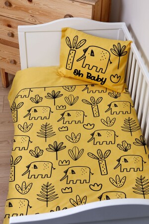 مجموعة غطاءات من الأقمشة من اللون من MNZ - حجم الطفل (100X150) ETNTB1STKT006 - Tuğba Kuğu