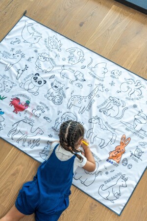 MNZ-مصلبة للماء آلة غسيل مرئية التلوين المطبخ التعليمية المطبخ لعب المطبخ 100x150 - Glarus