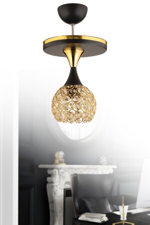 MNZ-مطر كرة الكريستال الصفائح الأسود الصفراء المزج واحد إضاءة الفخامة الحديثة 1010 - KUZEY AYDINLATMA