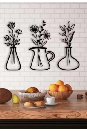 أزياء الجدار الديكورية من الخشب من نوع MNZ للمطبخ المنزلي - 10Kdekor