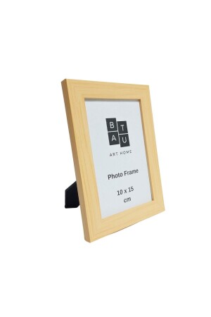 إطار الصورة من MNZ مع منصة سطح المكتب الزجاجية الحقيقية ويمكن تعليقها على الجدار 10x15 سم طبيعي - Batu Art Home