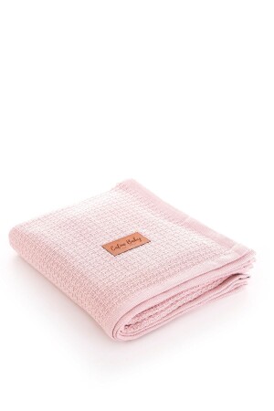 غطاء الطفل من القطن من طراز MNZ 115x100 سم - CBPP100 الوردي - Caline Baby