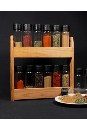 MNZ-كانساس 12 قطعة علبة العطور مع قفزة خشبية 12 قطعة علبة العطور مع قفزة خشبية cns12 - Chef Taste