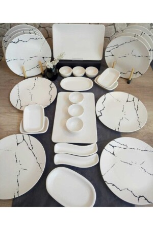 مجموعة من طعام الإفطار من طراز MNZ لـ 12 شخصاً 28 قطعة نمط سمار - Bera