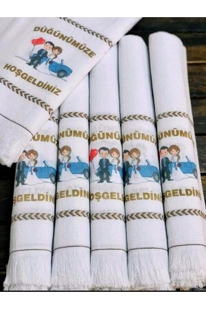 منشفة الزفاف من MNZ، منشفة السيارات، منشفة الحافلة 12 حزمة 743 - yörük tuhafiye