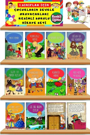 MNZ-وحدة مجموعة من 12 كتاب قصص تجعلك تستمتع بالقراءة للصفوف - Ata Yayıncılık