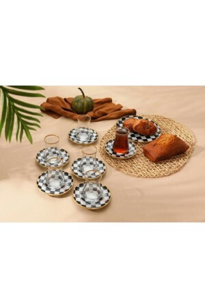 مجموعة الشاي من الفراشات من طراز MNZ 12 قطعة مجموعة الشاي من طراز الشاي من طراز من طراز - GÜRCÜGLASS