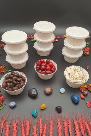 MNZ-خزنة التغذية حاوية طعام خفيفة مجموعة من 12 صناديق فاخرة الميكروويف ومكففوفة rt147iş489551 - SWENCRAFT