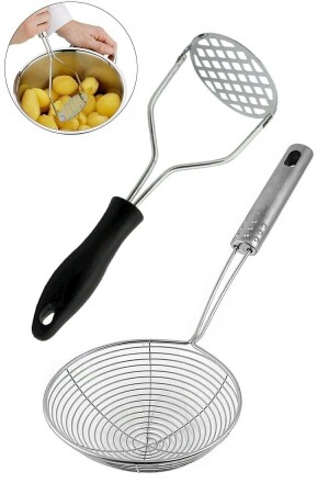 ميشير البطاطا من الفولاذ MNZ + سكنر الزيت 12 سم - Underground Trade