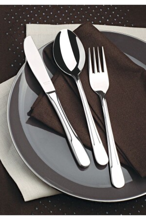 MNZ-سيوف مجموعة من 12 قاشق حلوى من الفولاذ المقاوم للصدأ - Viyalente