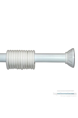 MNZ- حمام الحمام أنبوب الستائر 120 سم-200 سم بيضاء حمام الستائر أنبوب الستائر المعلقة المعدنية - Zethome