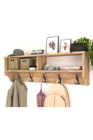 MNZ-ملابس معلقة على الجدار معلقة على الجدار معلقة على الجدار معلقة على الرف الصنوبر 120 سم Bfg-Port-BykAsk - Bofigo