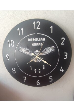 ساعة الجدار من المروحة من الخشب من MNZ 123-bjk - zeynepserralazer