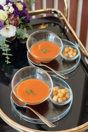 مجموعة تقديم من الزجاج من MNZ (مجموعة خدمة، تقديم صغير، وعاء الحساء) 1256-1405-11224 - Heritage