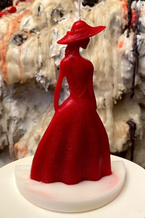 هدية مزخرفة من طراز MNZ 13 × 10 سم صورة امرأة ذاتية القاعدة - برافورة وفانيلا رائحة - Fantastik Sanat Atölyesi