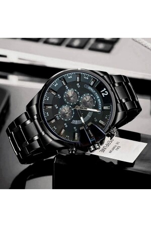 MNZ-مصممة بالماء ساعات الذكور المكعبة من الفولاذ عصا مضاد للماء13 - wesscollection