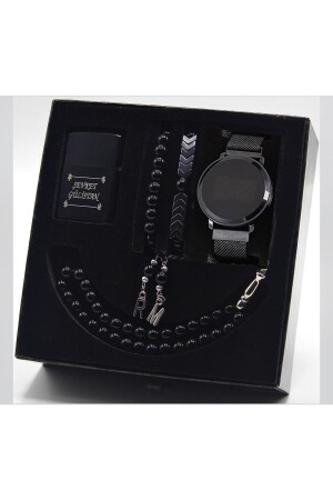 MNZ-مصادرة للماء لمسة الرجال ساعة الذراع خفيفة الزهرة سوار مجموعة أسلوب الرجال13 - wesscollection