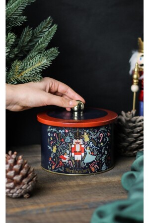 حاوية تخزين متعددة الأغراض من المعادن MNZ ، صندوق تخزين أزيائي 14 سم ، تقاليد كسارة المكسرات ER141 - Evle