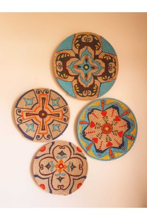 MNZ-مصنوعة يدوياً لوحة أفريقية لوحة العصا العرقية مجموعة لوحة الجدار البوهمية أزياء الجدار الأفريقية لوحة أفريقية14 - Joly