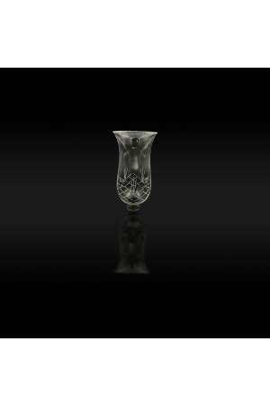 زجاج من مصباح MNZ. حجم كبير، شفاف مع قطع. (توبيس 14) زجاج من مصباح. شفاف، قطع على القمة - KUĞULU