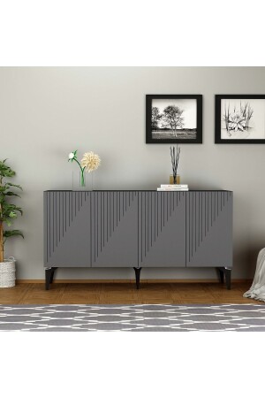 MNZ-لايزر نمط 150 سم رسم القناة أنثرايت-انثرايت DRAWKNS - DEMONTE DECOR