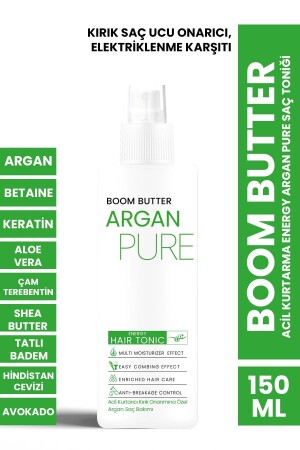 MNZ-إسعاف الطوارئ الطاقة الأرجان صافي شعر طون 150ML - Boom Butter