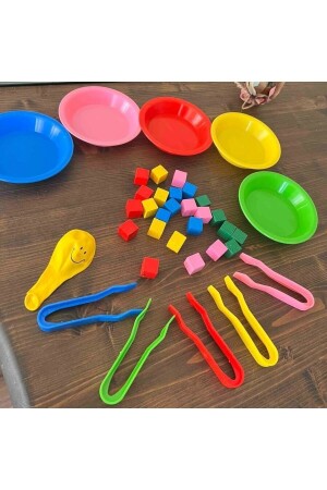 لعبة نقل الكوبات الملونة من MNZ مع المزقين 1556 - kaan oyuncak